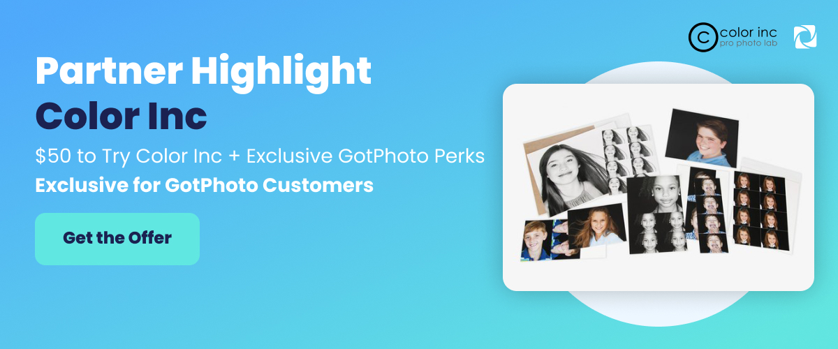 $50 to try colour inc and exclusive GotPhoto perks.